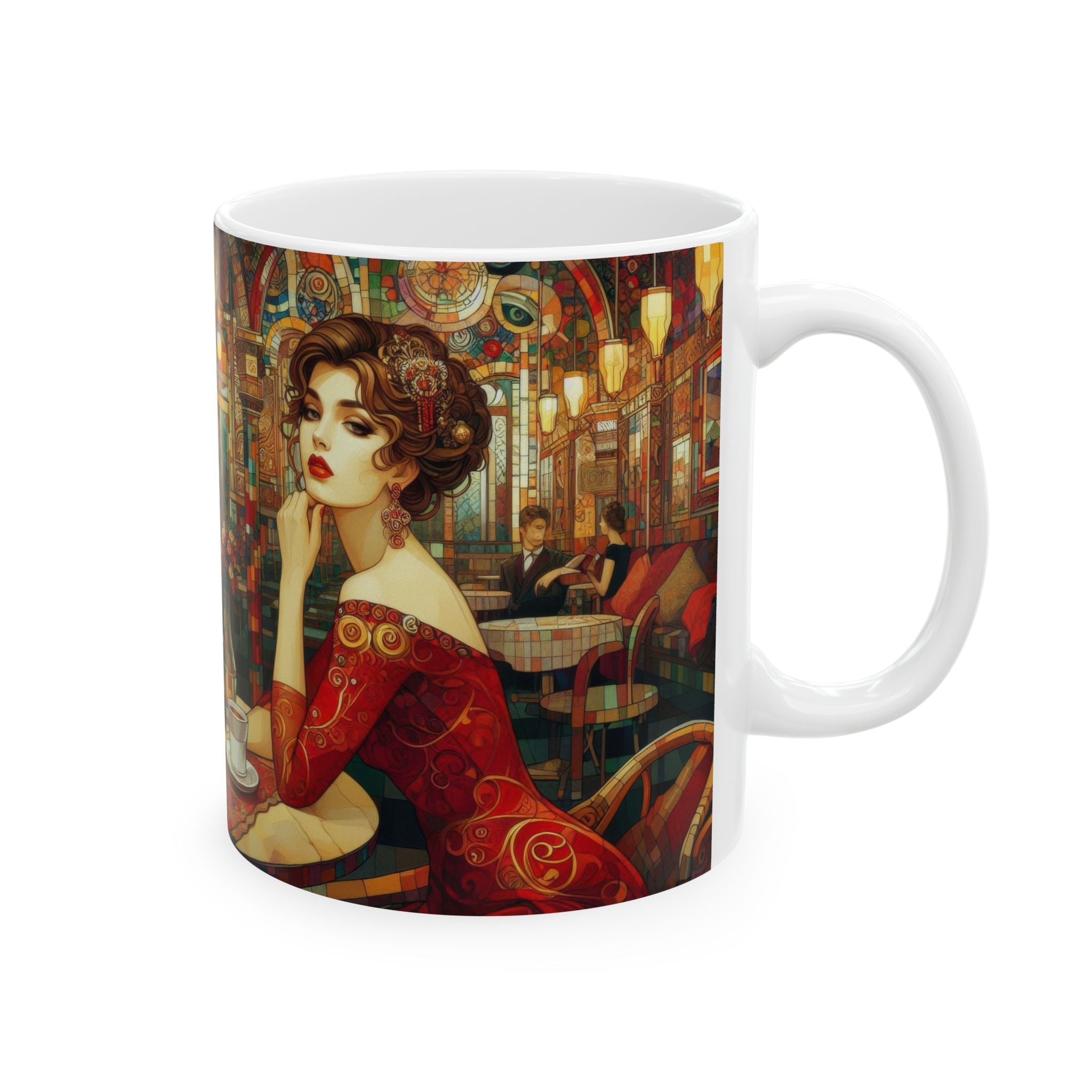 Audrey Ceramic Mug by Gregg Acini Adoree Designs