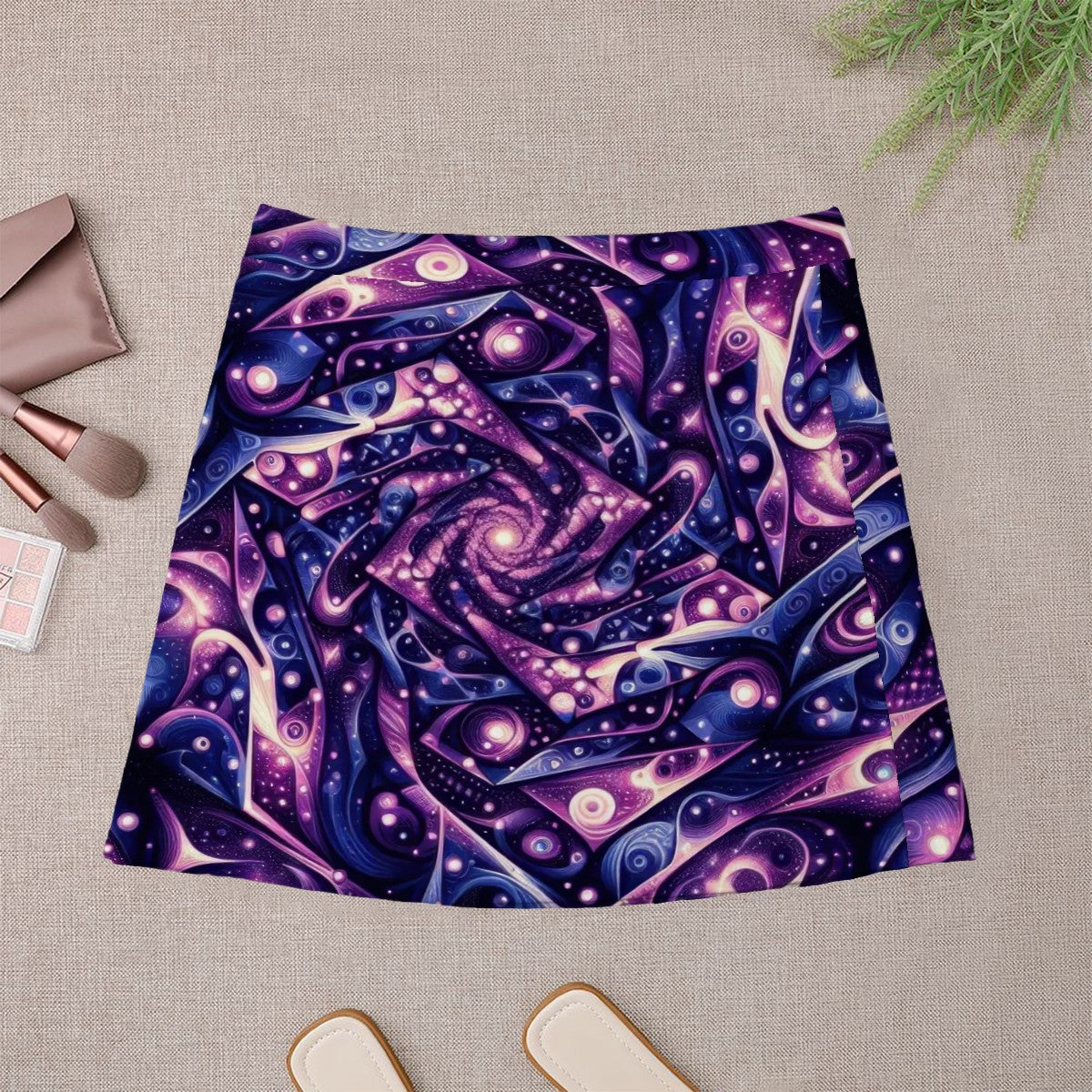 Galactic Purple Mini Skirt | Galaxy Wearable Art