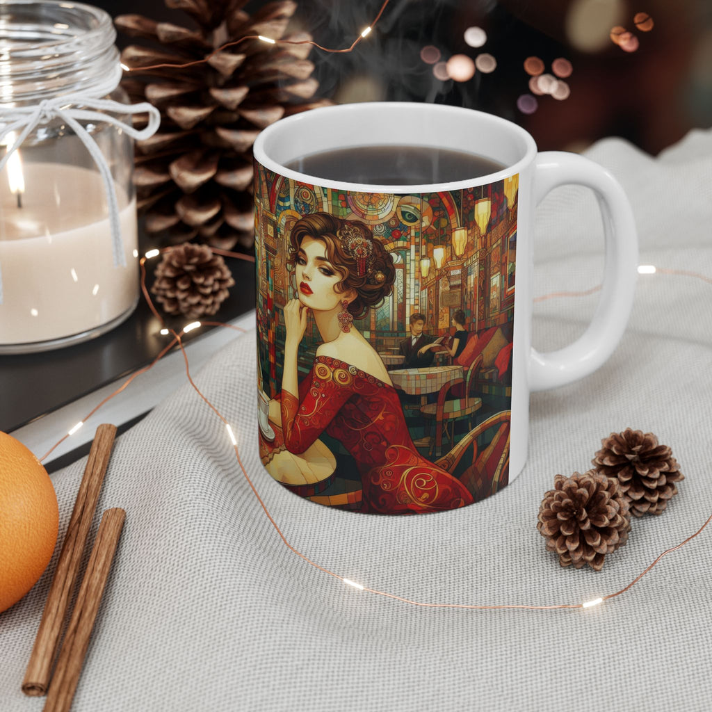 Audrey Ceramic Mug by Gregg Acini Adoree Designs