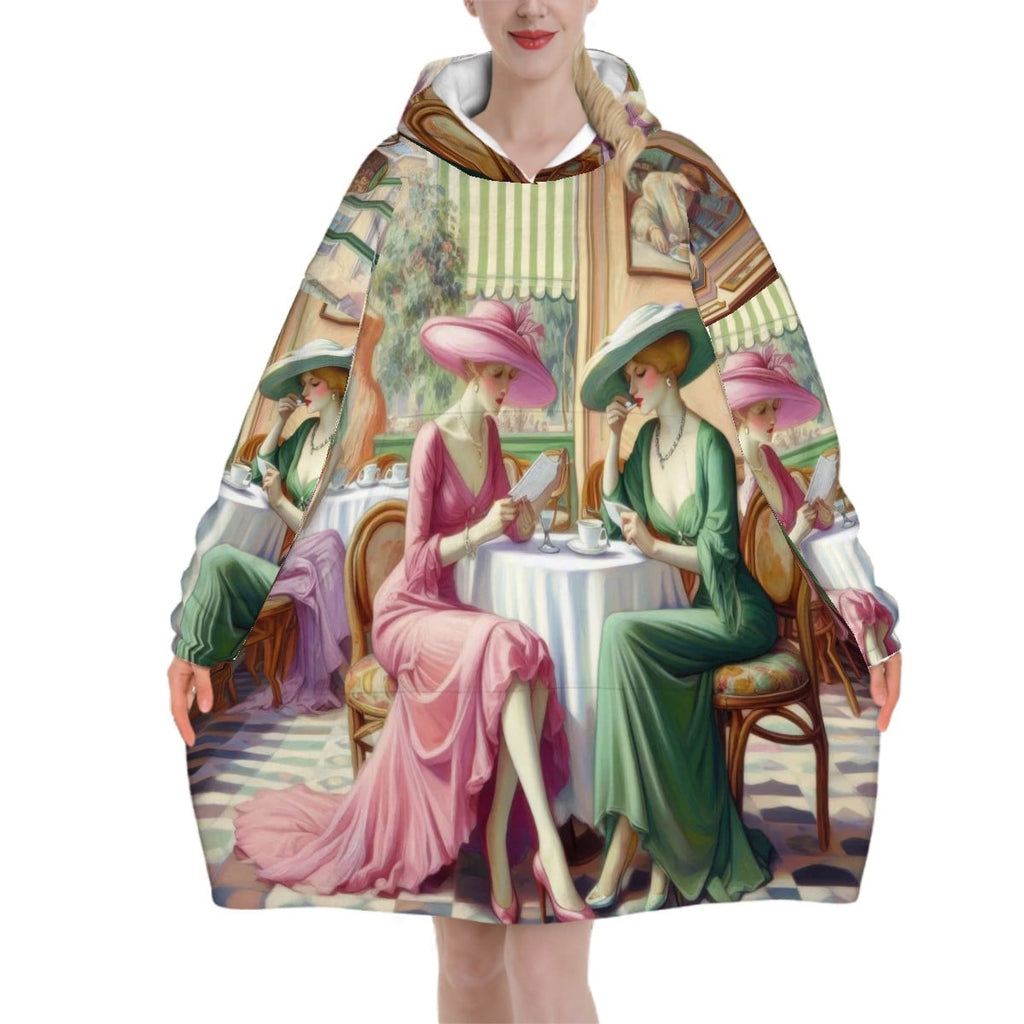 Kiffe Cafe Adult Blanket Hoodie