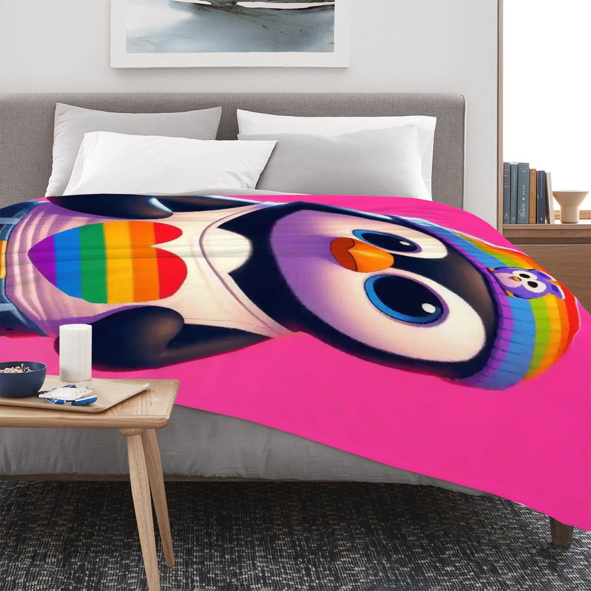300 GSM Flannel Throw Blanket (Made in USA)