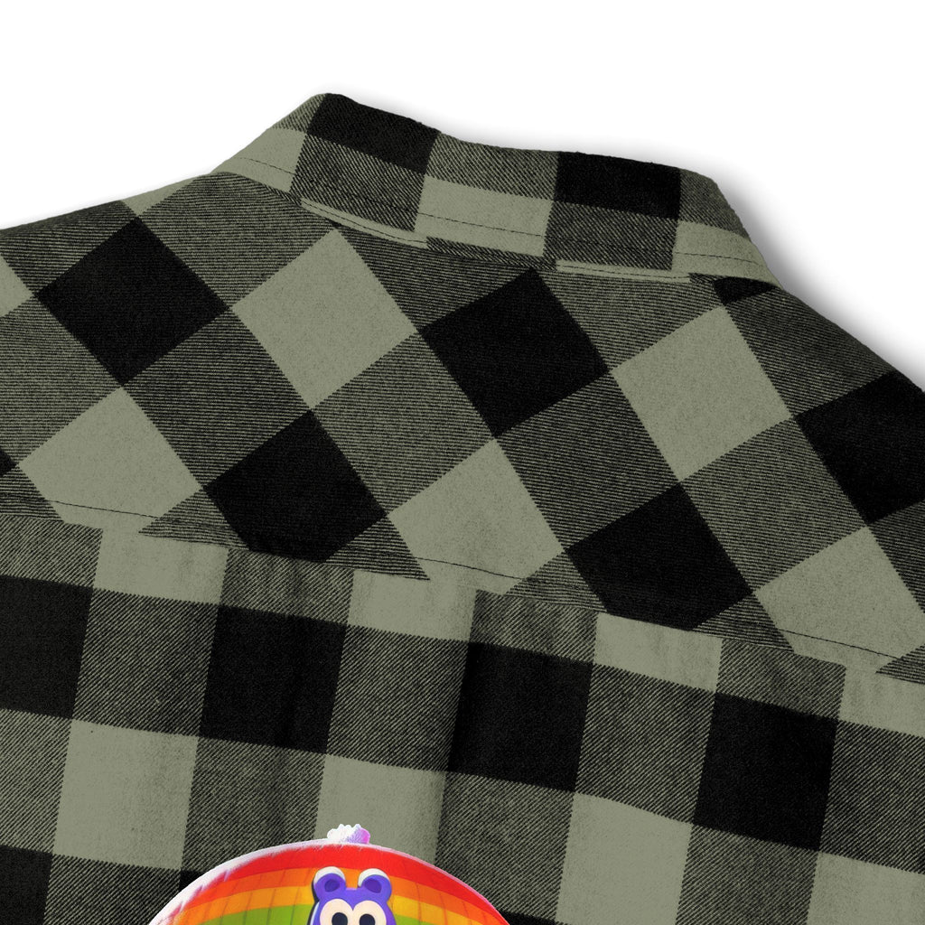 Proud Luz the Penguin Cozy Unisex Flannel Shirt