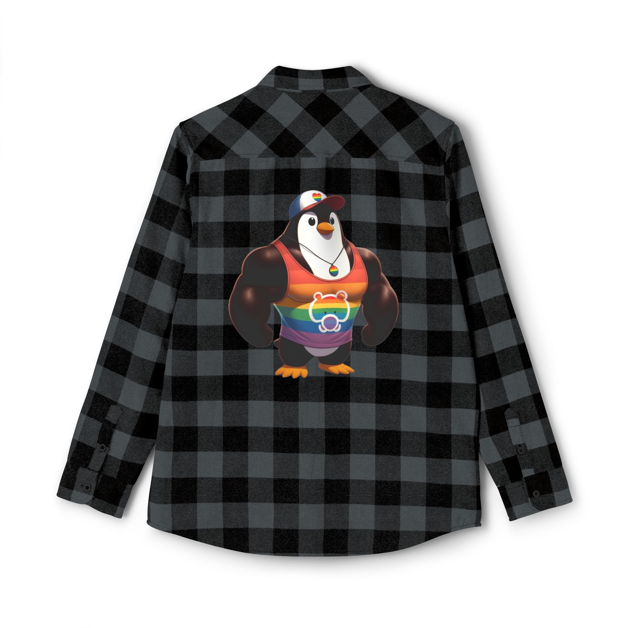 Proud Penguin Bro Cozy Unisex Flannel Shirt