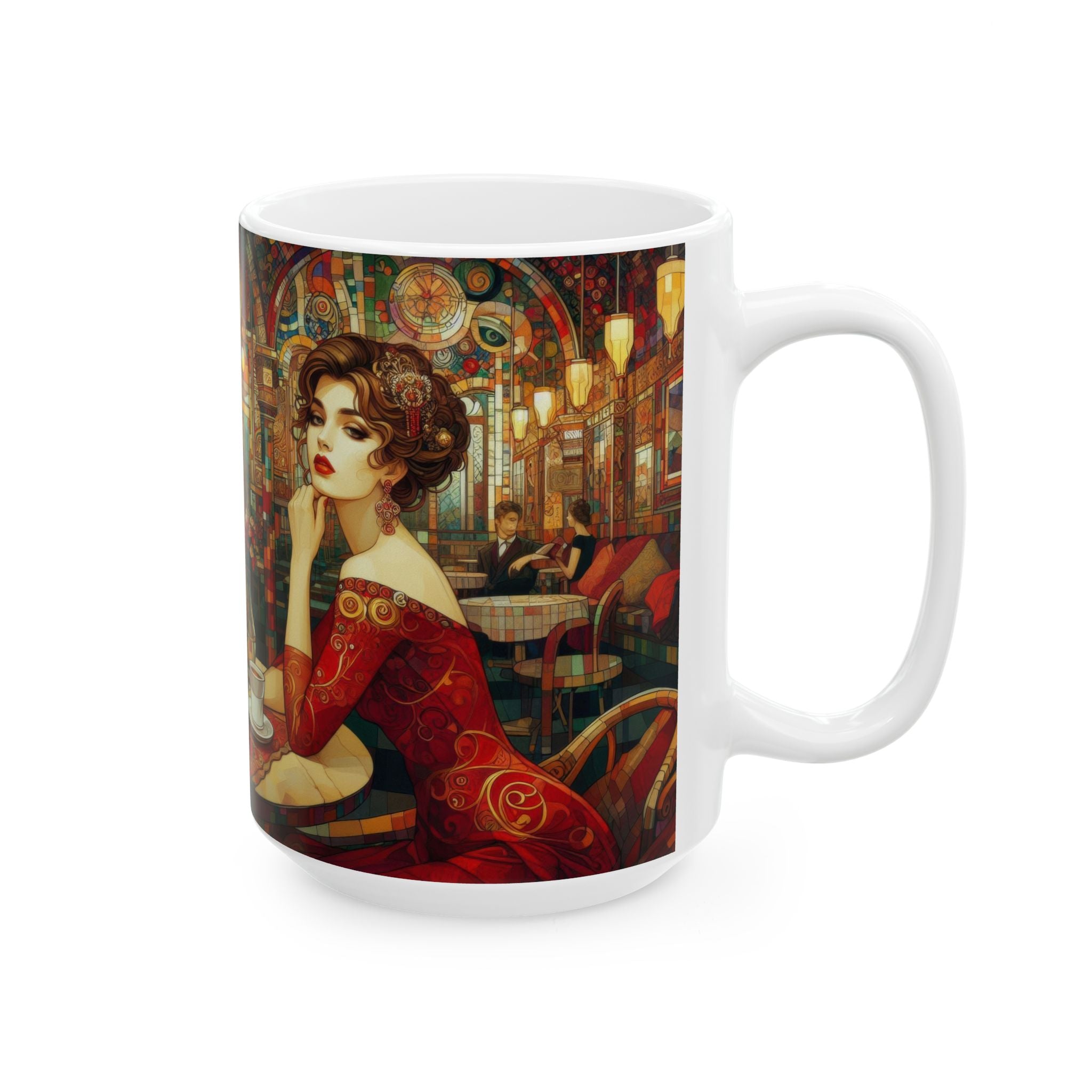 Audrey Ceramic Mug by Gregg Acini Adoree Designs
