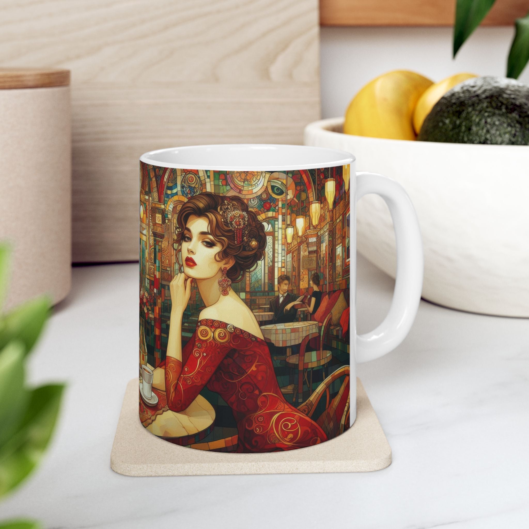 Audrey Ceramic Mug by Gregg Acini Adoree Designs