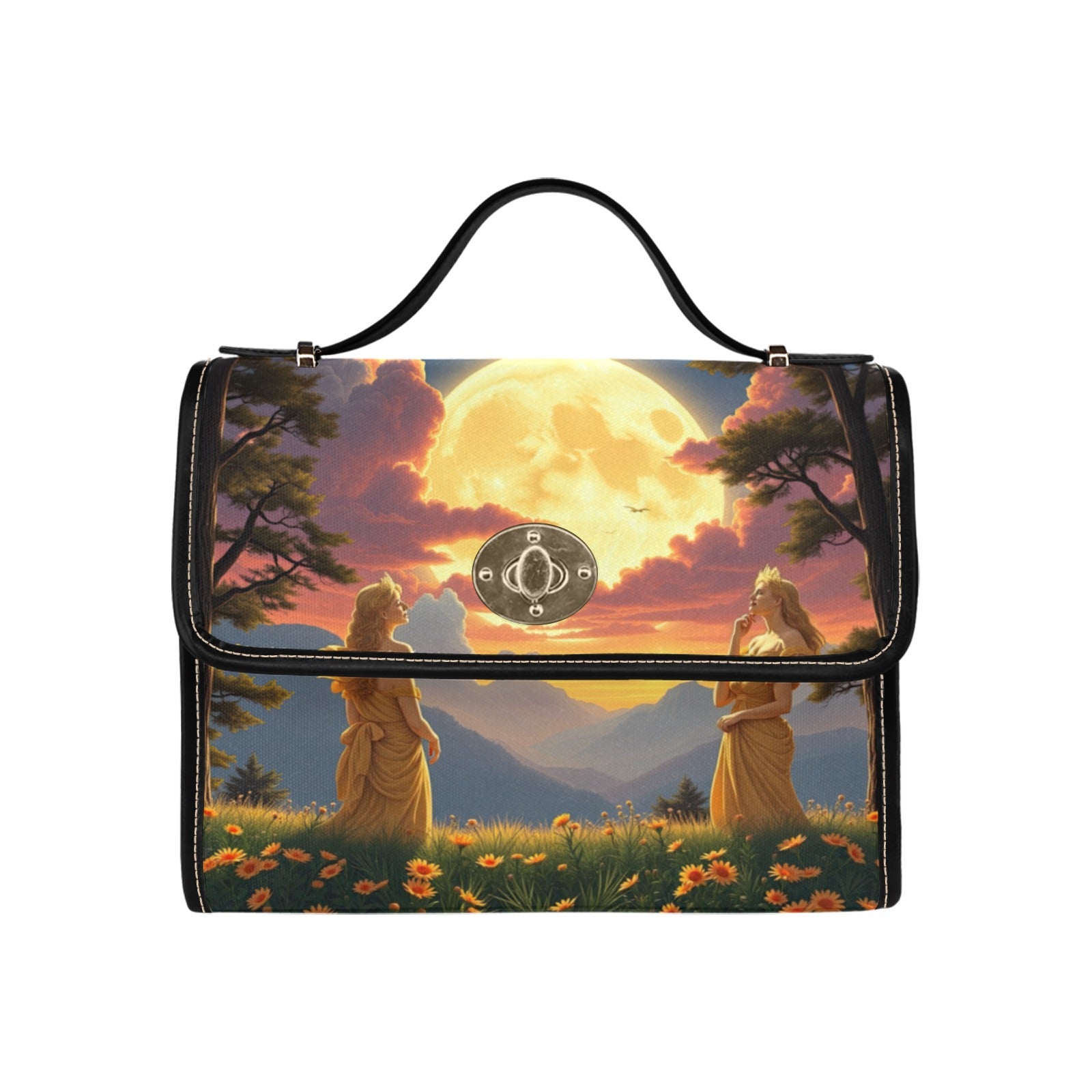 Ladies of the Moon Satchel Waterproof Canvas Bag