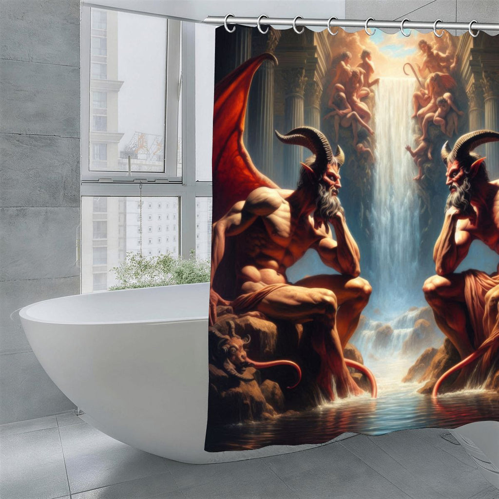 Pensive Demons Shower Curtain