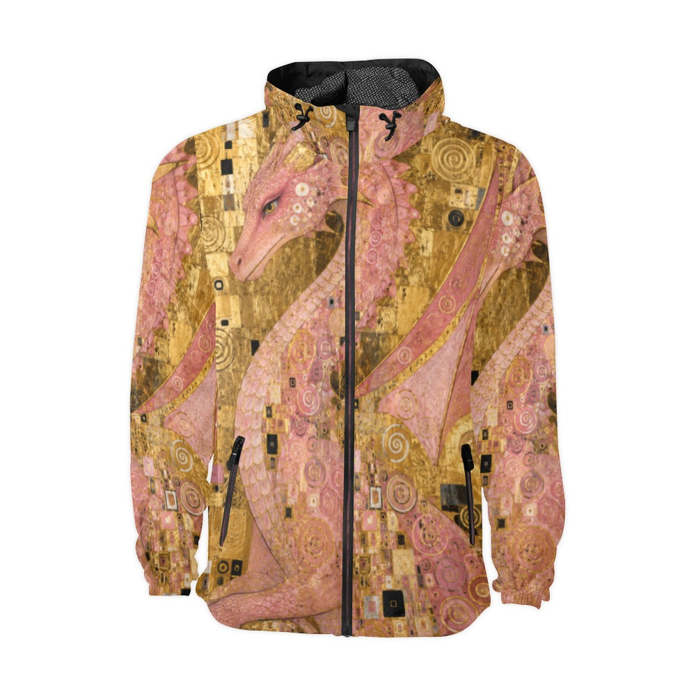 Pink Dragon Unisex All Over Print Windbreaker (Model H23)