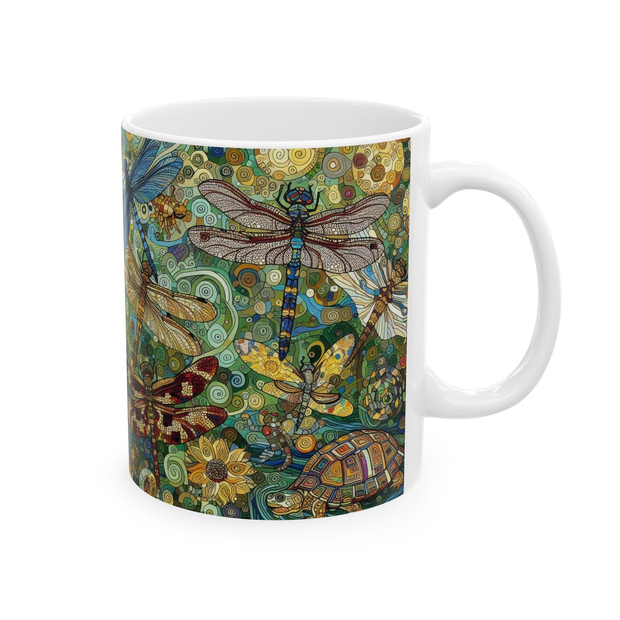 Dragonflies Ceramic Mug by Gregg Acini Adoree Designs