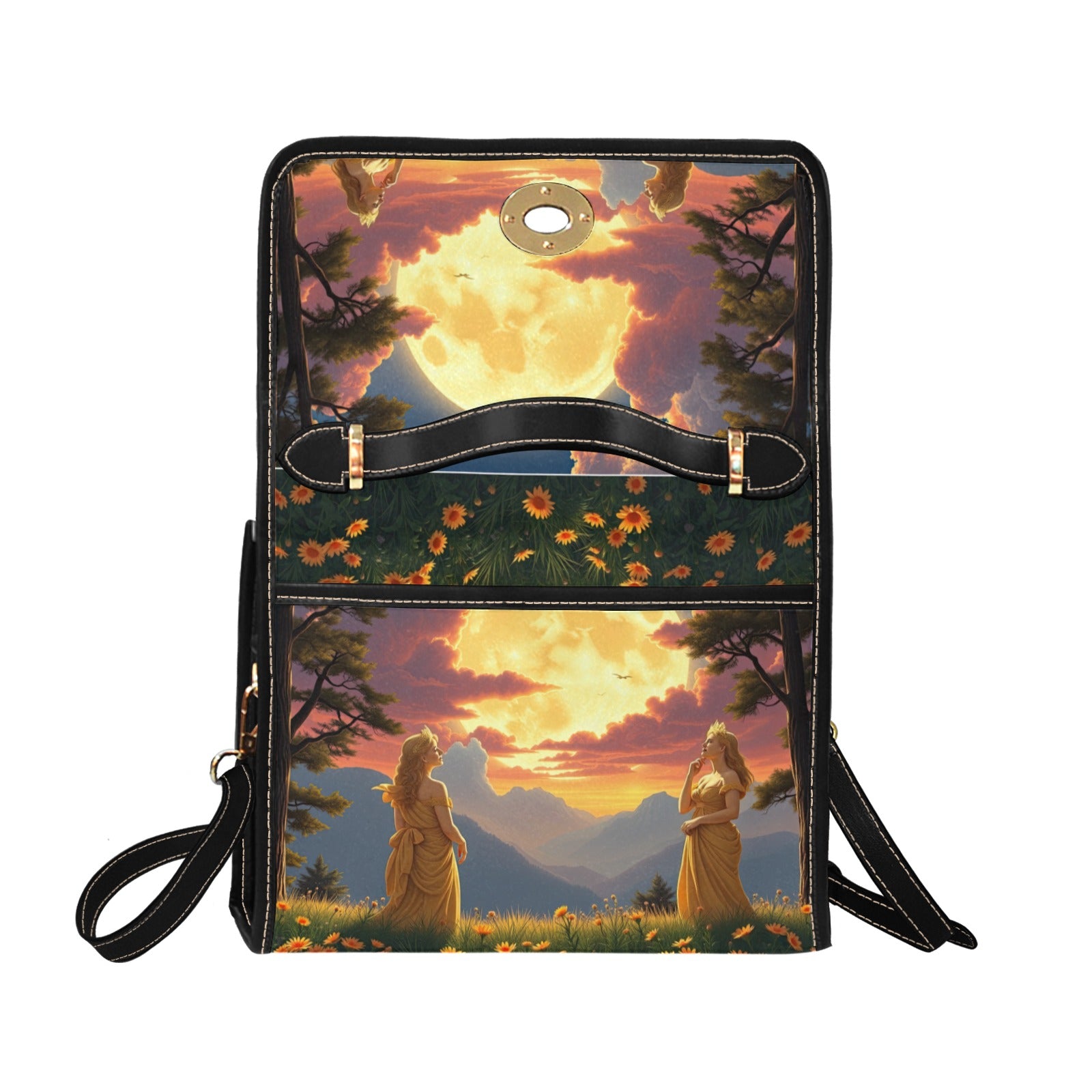 Ladies of the Moon Satchel Waterproof Canvas Bag