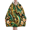 Gilded Jade Dragon Blanket Hoodie
