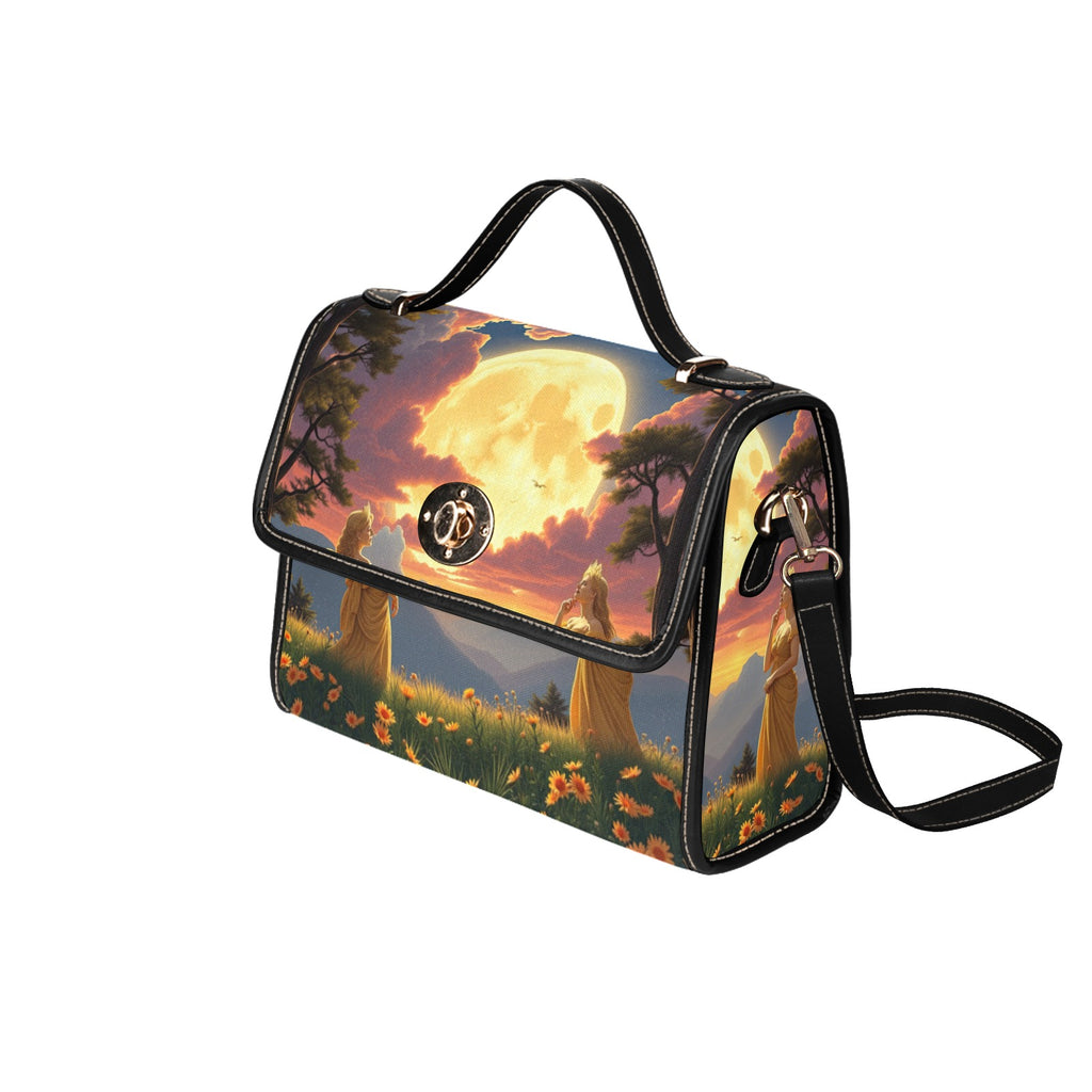 Ladies of the Moon Satchel Waterproof Canvas Bag