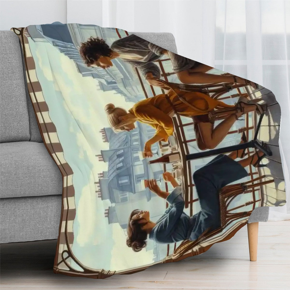 300 GSM Flannel Throw Blanket (Made in USA)