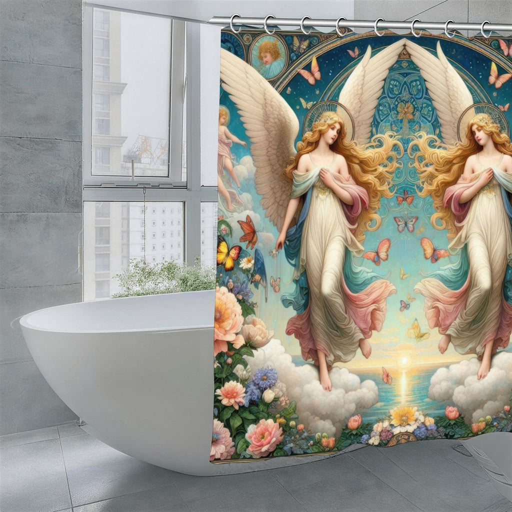 Divine Seraphim Shower Curtain