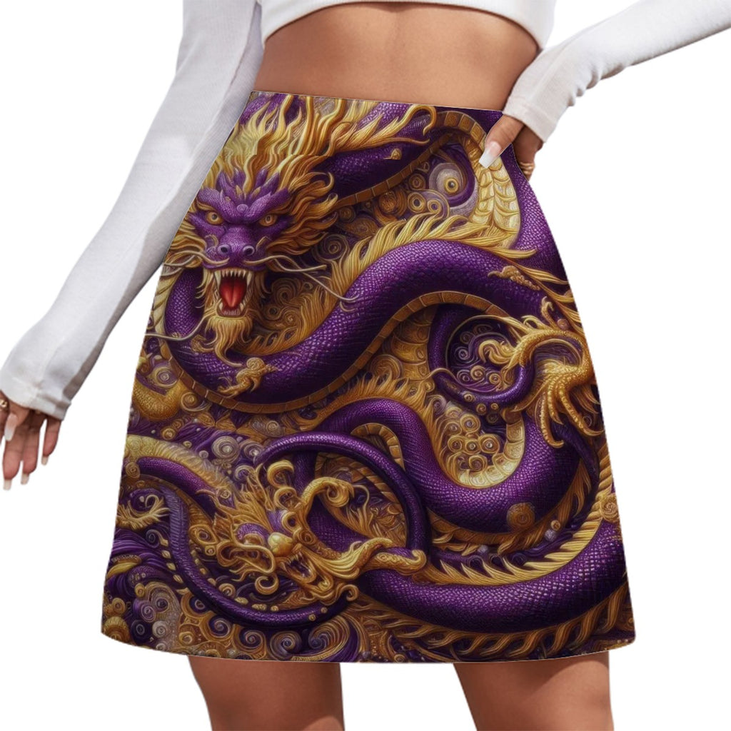 Purple Dragon Mini Skirt