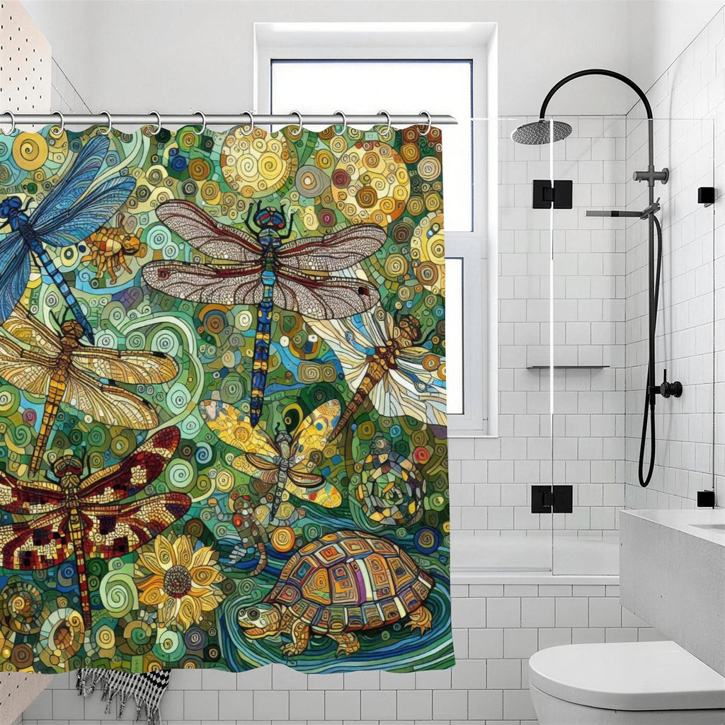 Dragonflies Shower Curtain 70.8"x70.8" (Made in USA)
