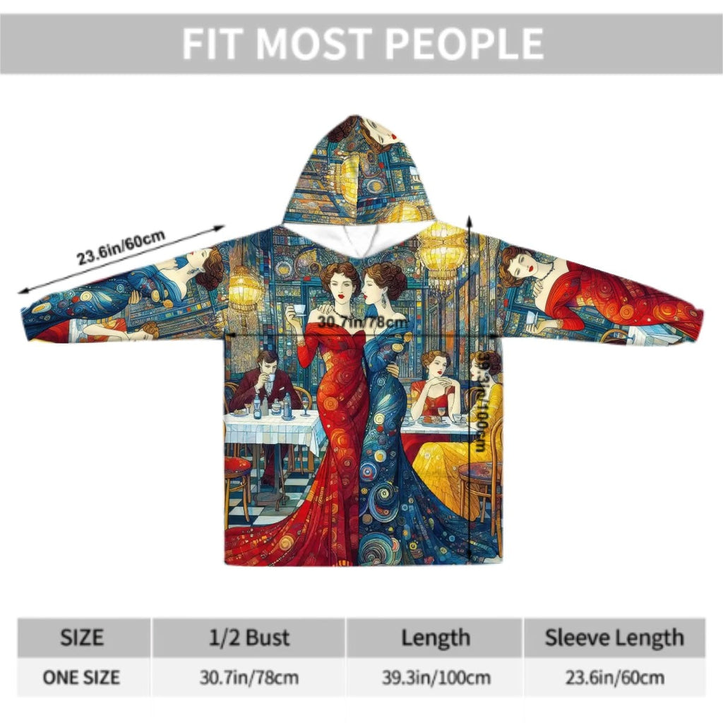Girlfriends Adult Blanket Hoodie