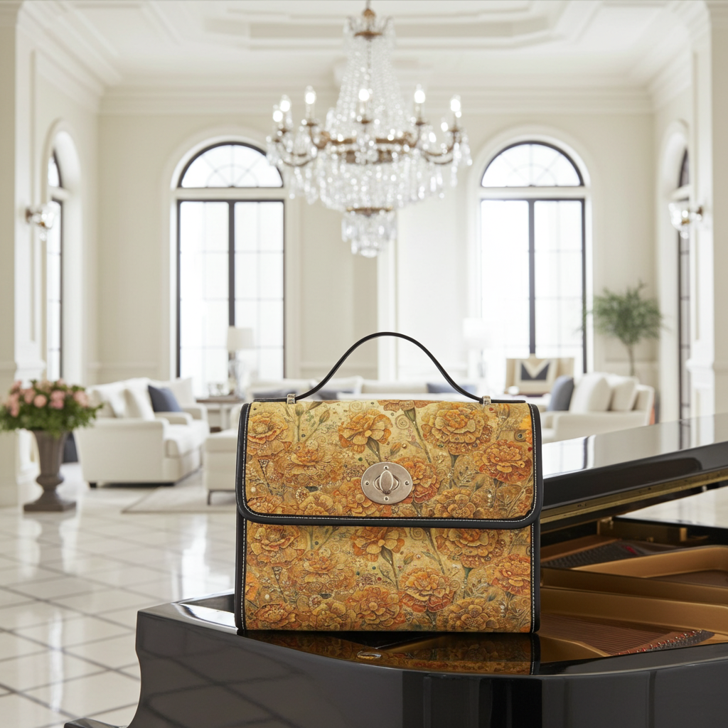 Marigolds Satchel Waterproof Canvas Bag