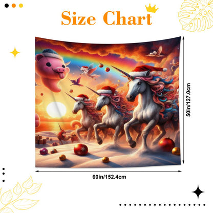 A Season's Greetings Lightweight Wall Tapestry (Fabric Wall Hanging - USA) - Gregg Acini Adoree Designs - Wall Coverings