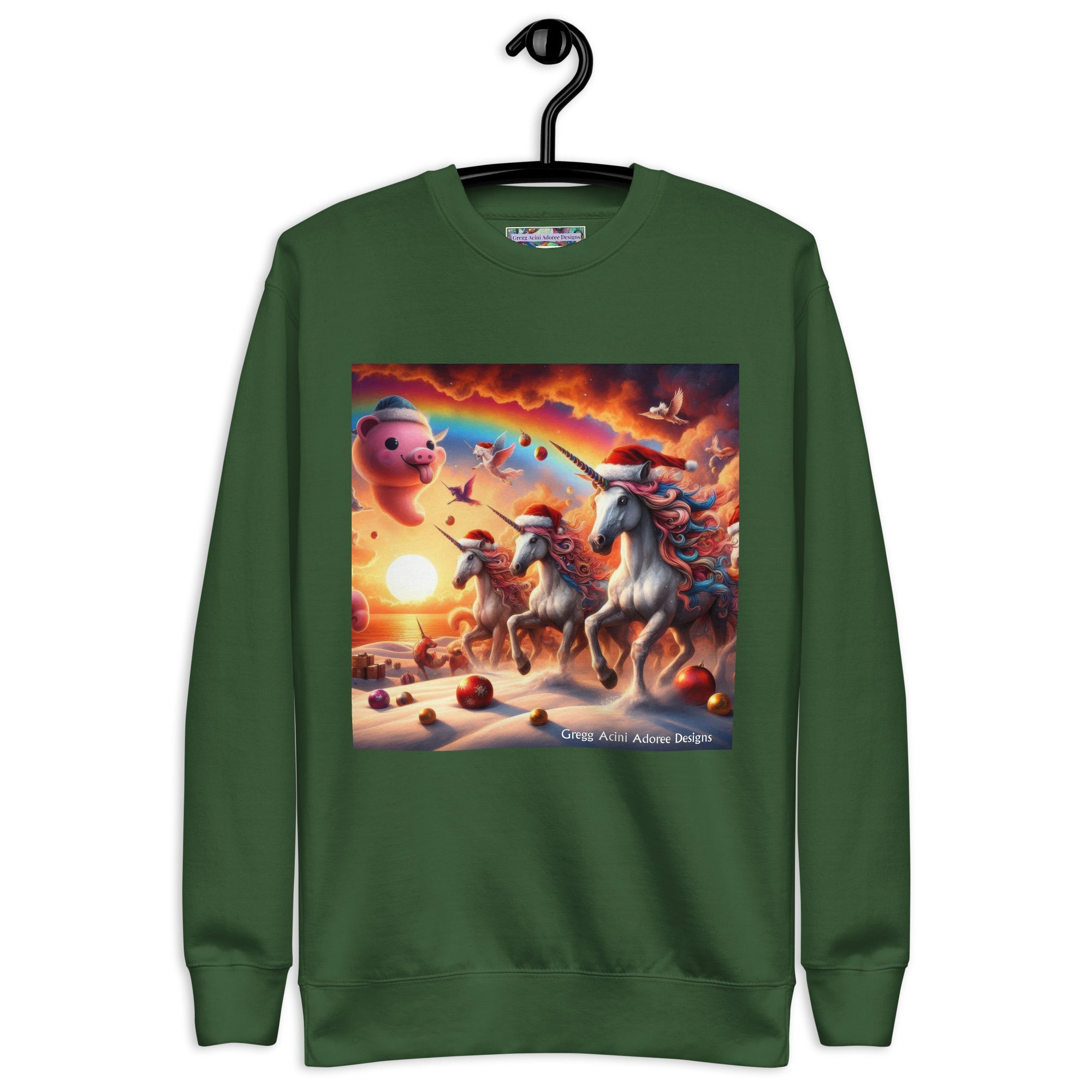 A Season's Greetings Unisex Premium Sweatshirt by Gregg Acini Adoree Designs - Gregg Acini Adoree Designs - Sweatshirt