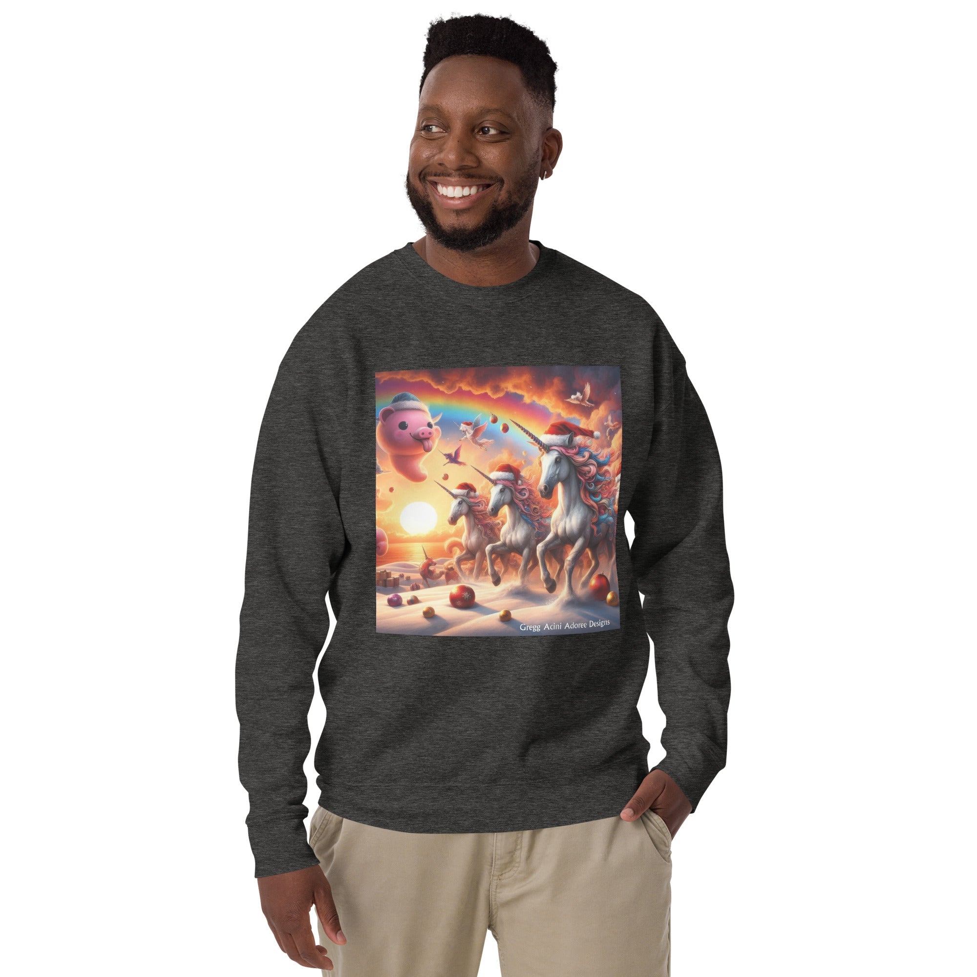 A Season's Greetings Unisex Premium Sweatshirt by Gregg Acini Adoree Designs - Gregg Acini Adoree Designs - Sweatshirt