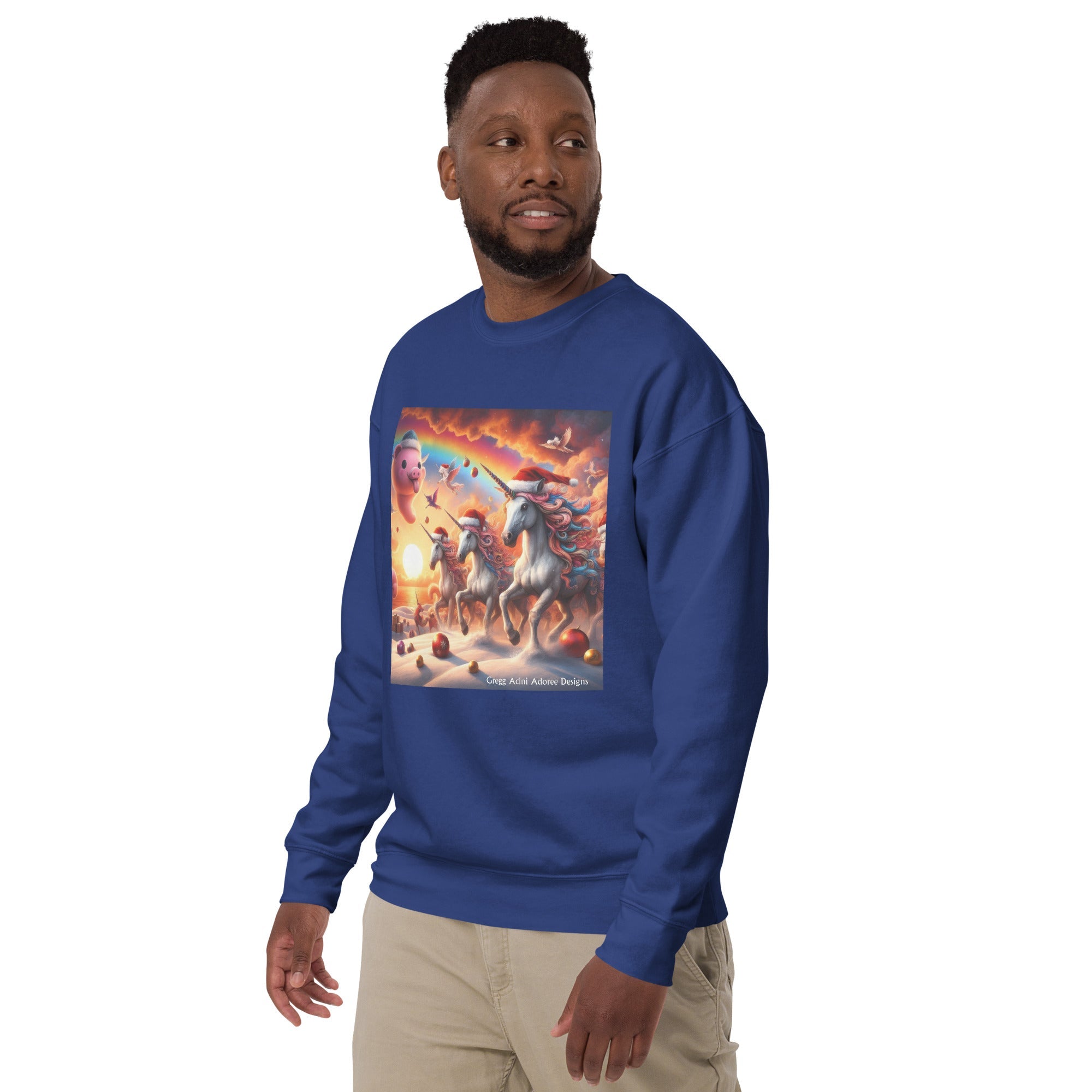 A Season's Greetings Unisex Premium Sweatshirt by Gregg Acini Adoree Designs - Gregg Acini Adoree Designs - Sweatshirt