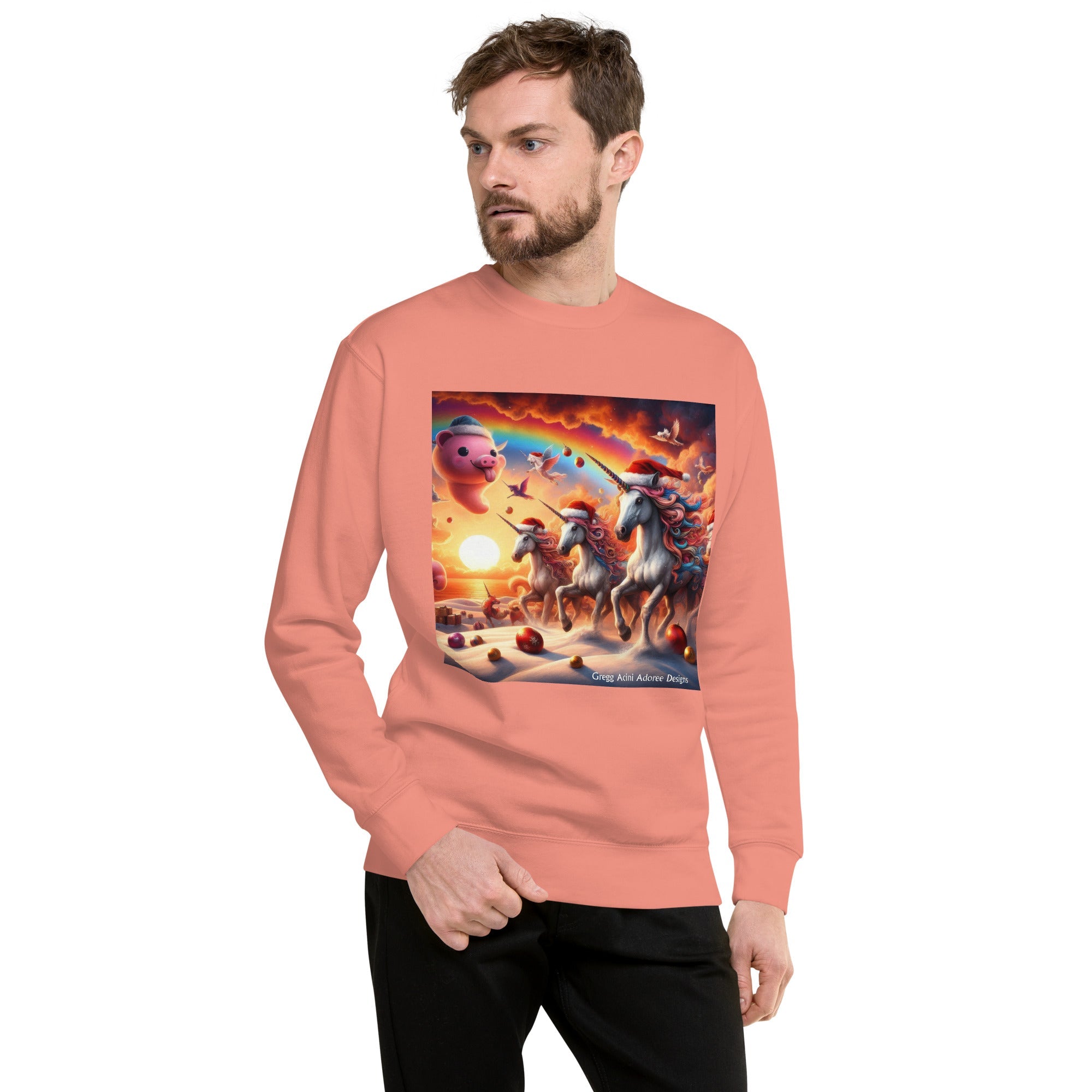 A Season's Greetings Unisex Premium Sweatshirt by Gregg Acini Adoree Designs - Gregg Acini Adoree Designs - Sweatshirt