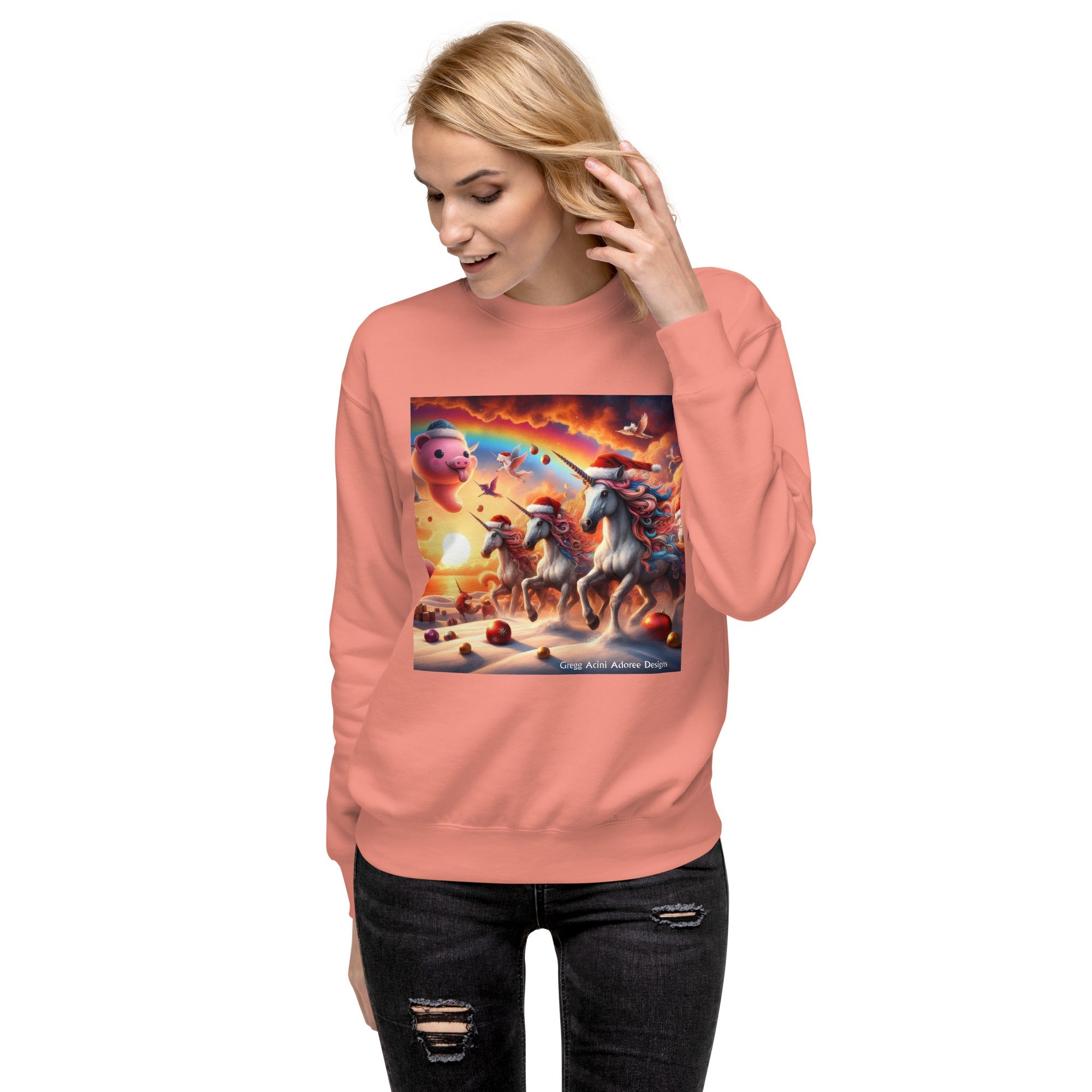 A Season's Greetings Unisex Premium Sweatshirt by Gregg Acini Adoree Designs - Gregg Acini Adoree Designs - Sweatshirt
