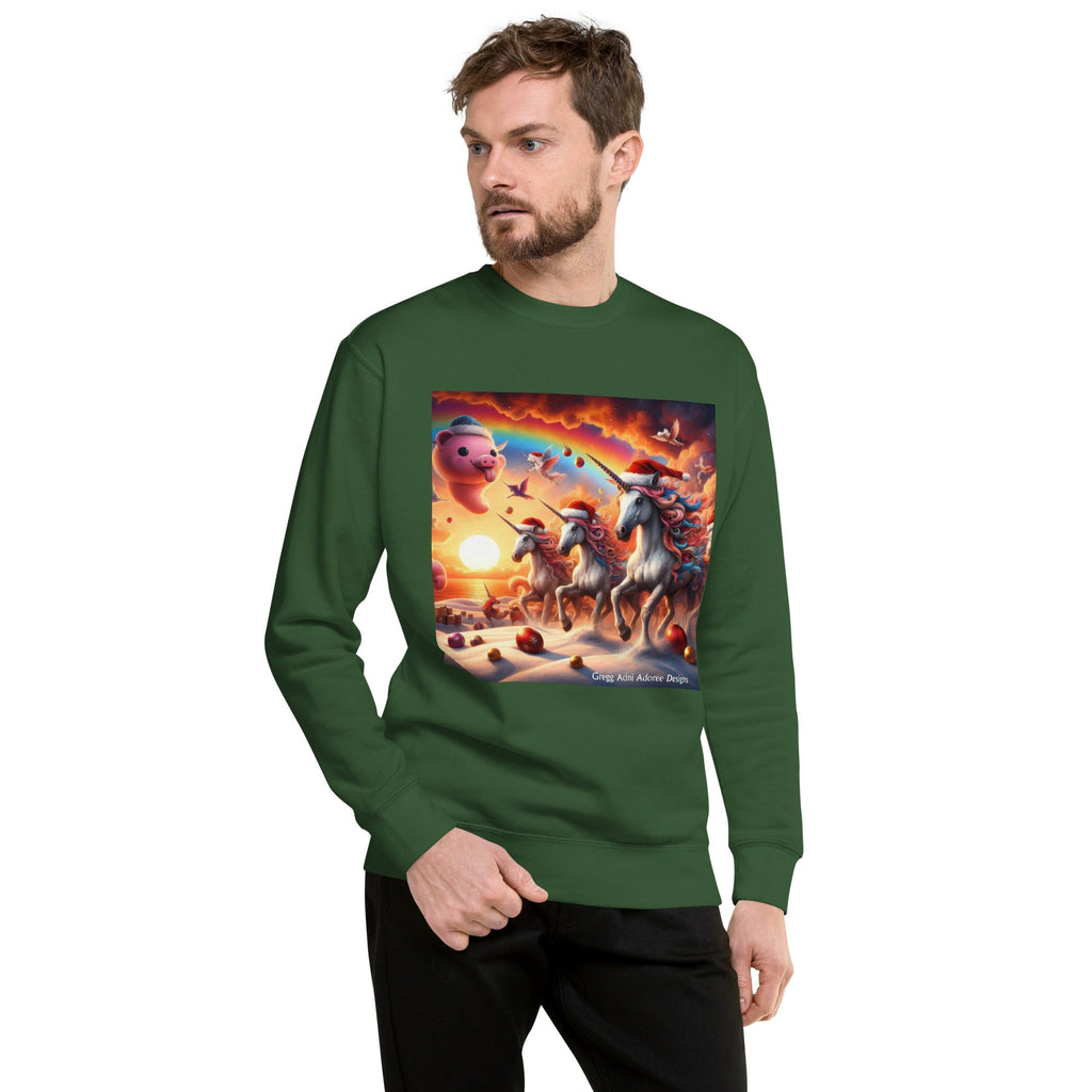 A Season's Greetings Unisex Premium Sweatshirt by Gregg Acini Adoree Designs - Gregg Acini Adoree Designs - Sweatshirt