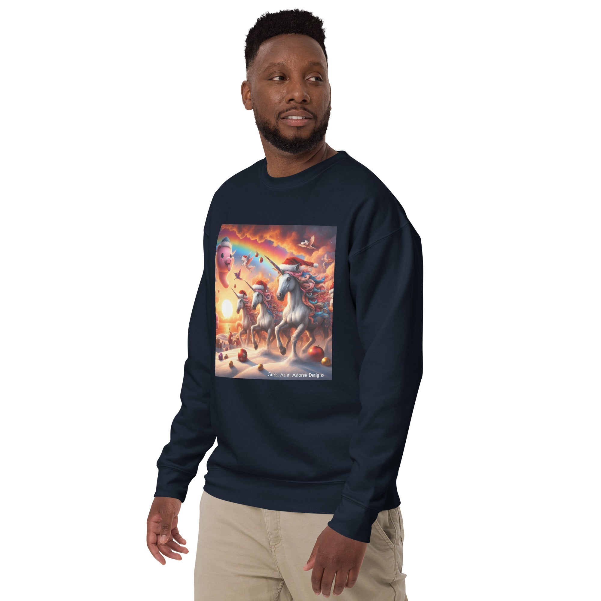 A Season's Greetings Unisex Premium Sweatshirt by Gregg Acini Adoree Designs - Gregg Acini Adoree Designs - Sweatshirt