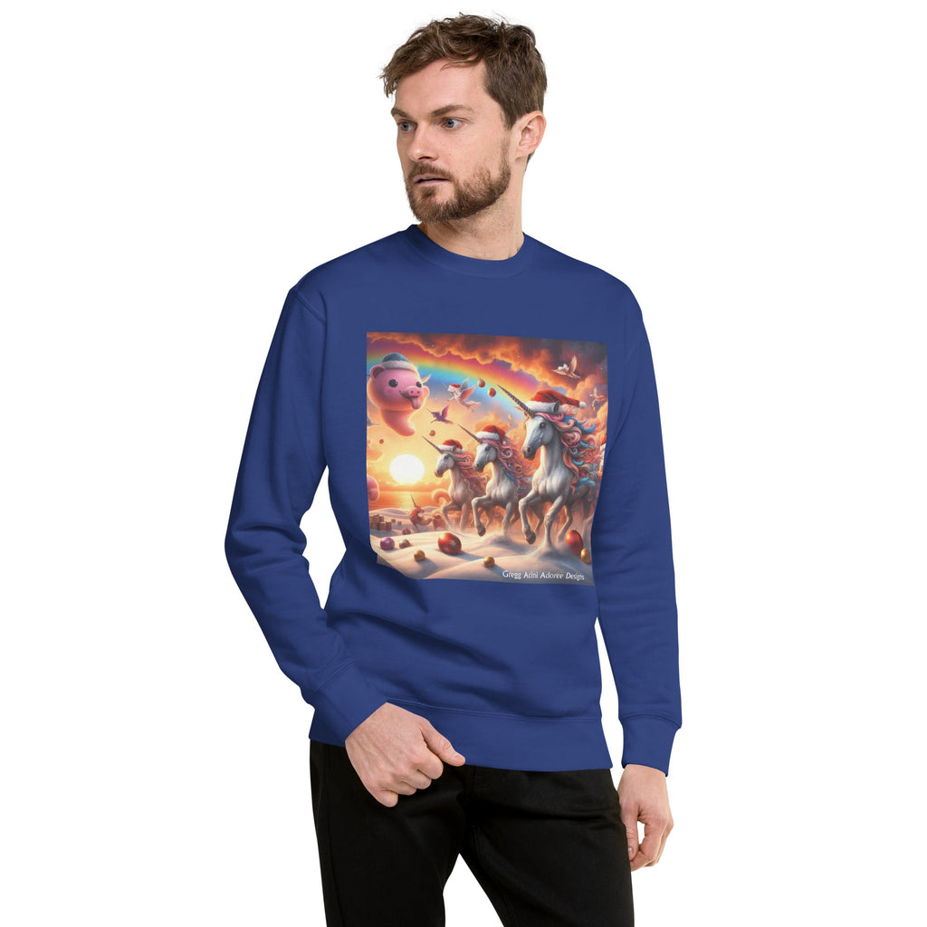 A Season's Greetings Unisex Premium Sweatshirt by Gregg Acini Adoree Designs - Gregg Acini Adoree Designs - Sweatshirt