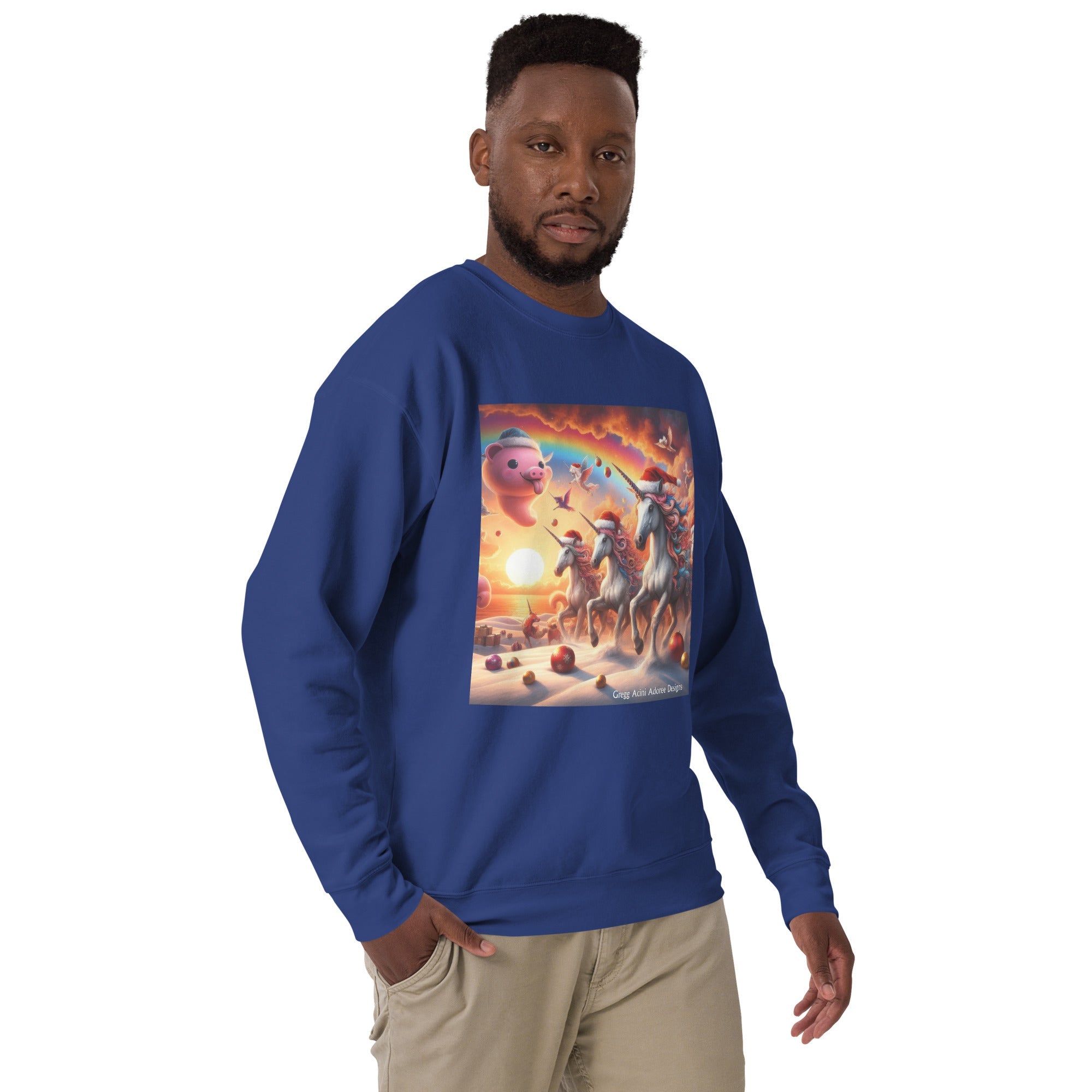 A Season's Greetings Unisex Premium Sweatshirt by Gregg Acini Adoree Designs - Gregg Acini Adoree Designs - Sweatshirt