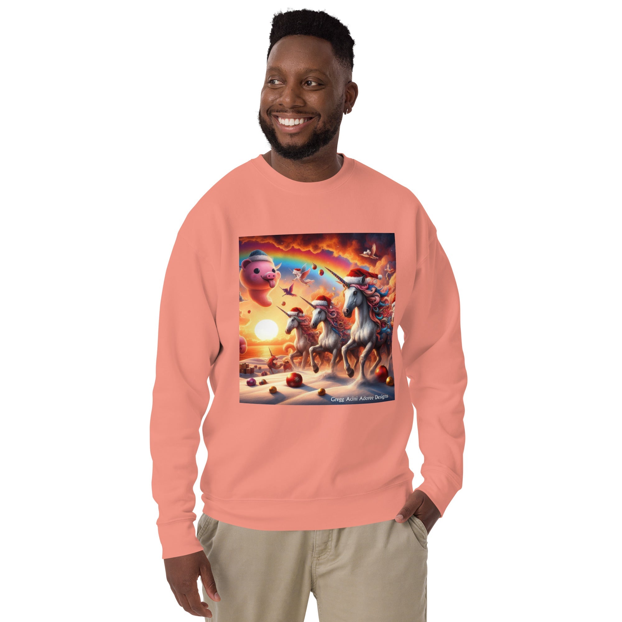 A Season's Greetings Unisex Premium Sweatshirt by Gregg Acini Adoree Designs - Gregg Acini Adoree Designs - Sweatshirt
