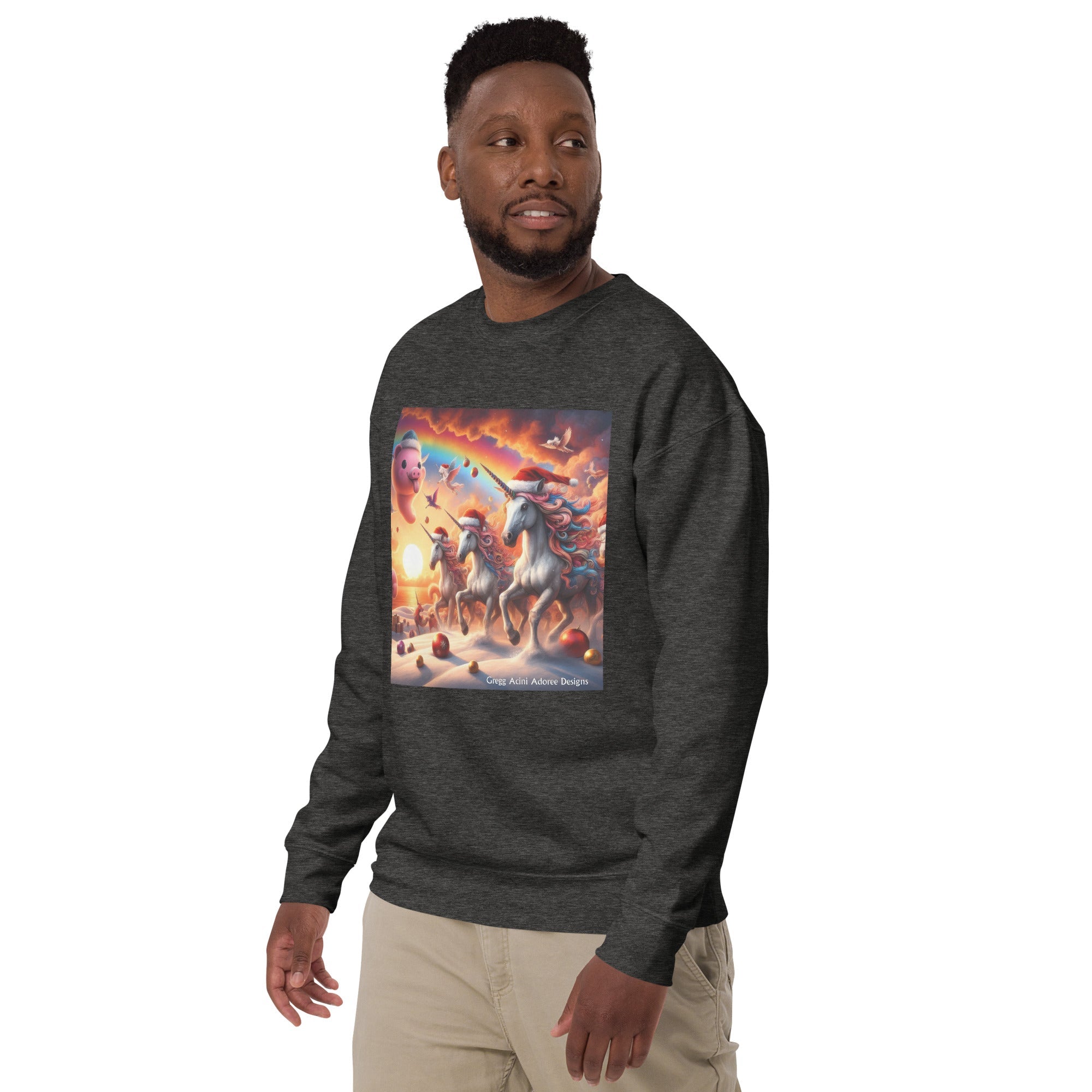 A Season's Greetings Unisex Premium Sweatshirt by Gregg Acini Adoree Designs - Gregg Acini Adoree Designs - Sweatshirt