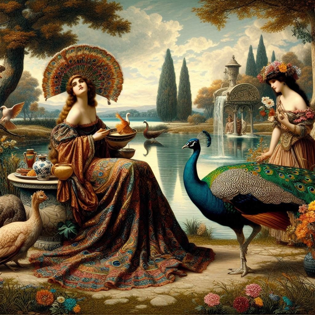 A variety of Peacocks - Gregg Acini Adoree Designs -