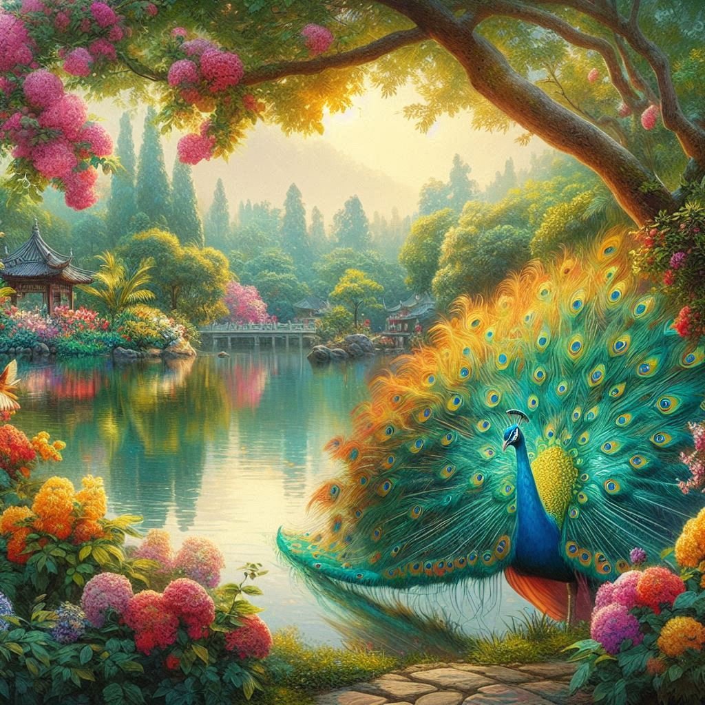 A variety of Peacocks - Gregg Acini Adoree Designs -