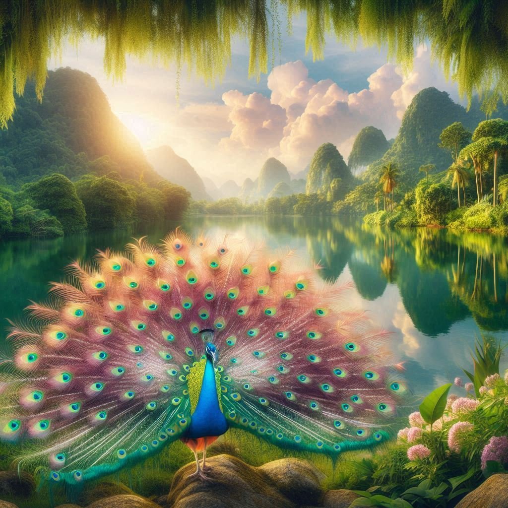 A variety of Peacocks - Gregg Acini Adoree Designs -