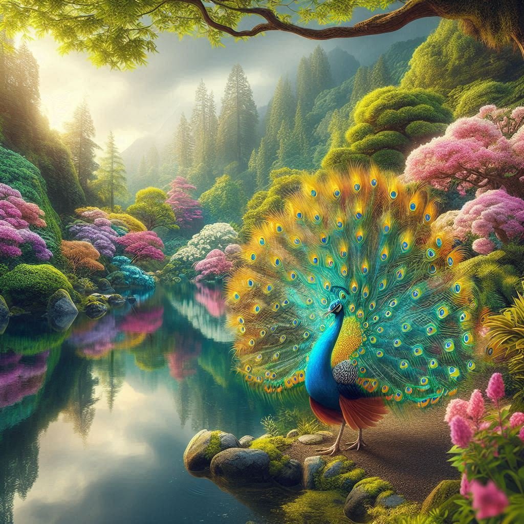 A variety of Peacocks - Gregg Acini Adoree Designs -