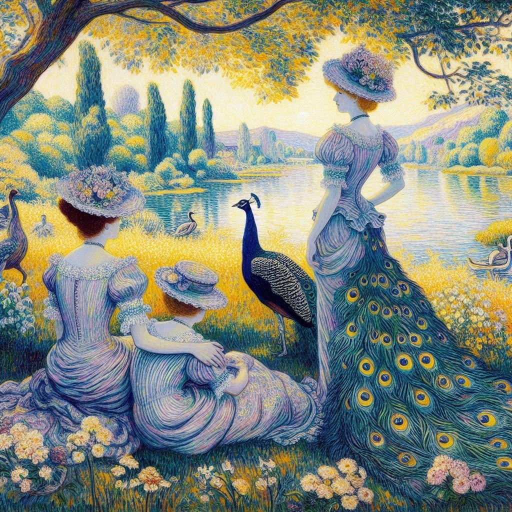 A variety of Peacocks - Gregg Acini Adoree Designs -