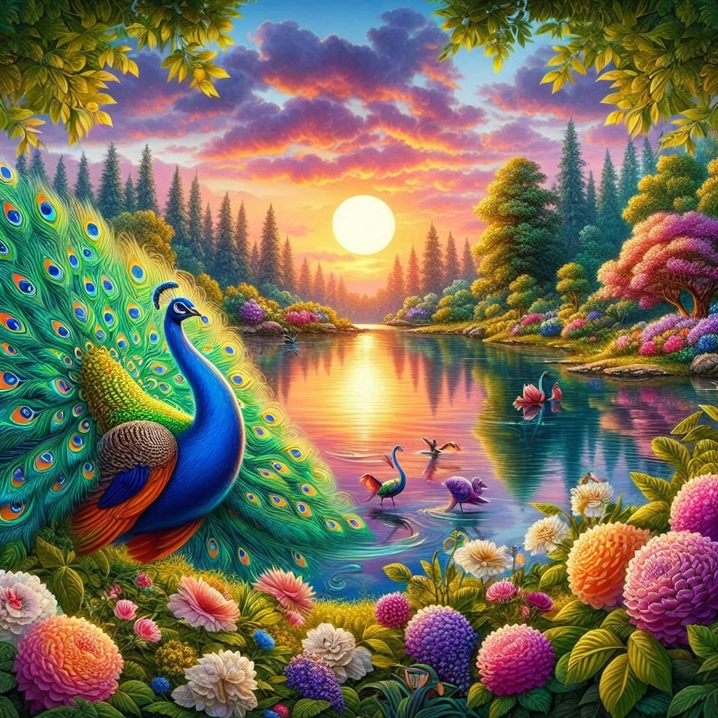 A variety of Peacocks - Gregg Acini Adoree Designs -