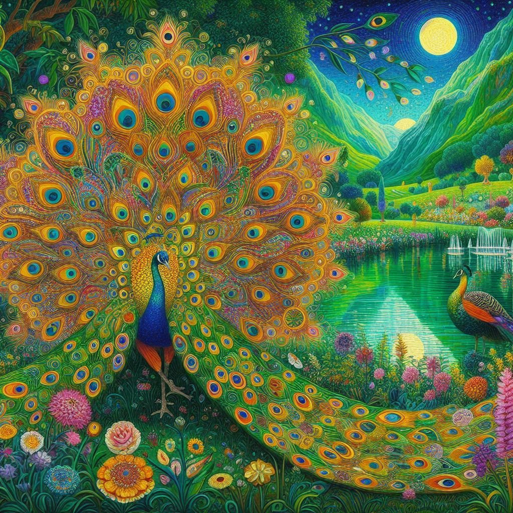 A variety of Peacocks - Gregg Acini Adoree Designs -