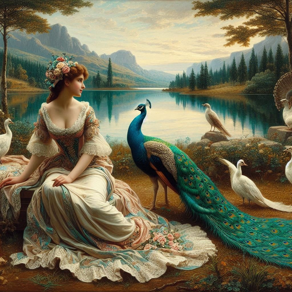 A variety of Peacocks - Gregg Acini Adoree Designs -