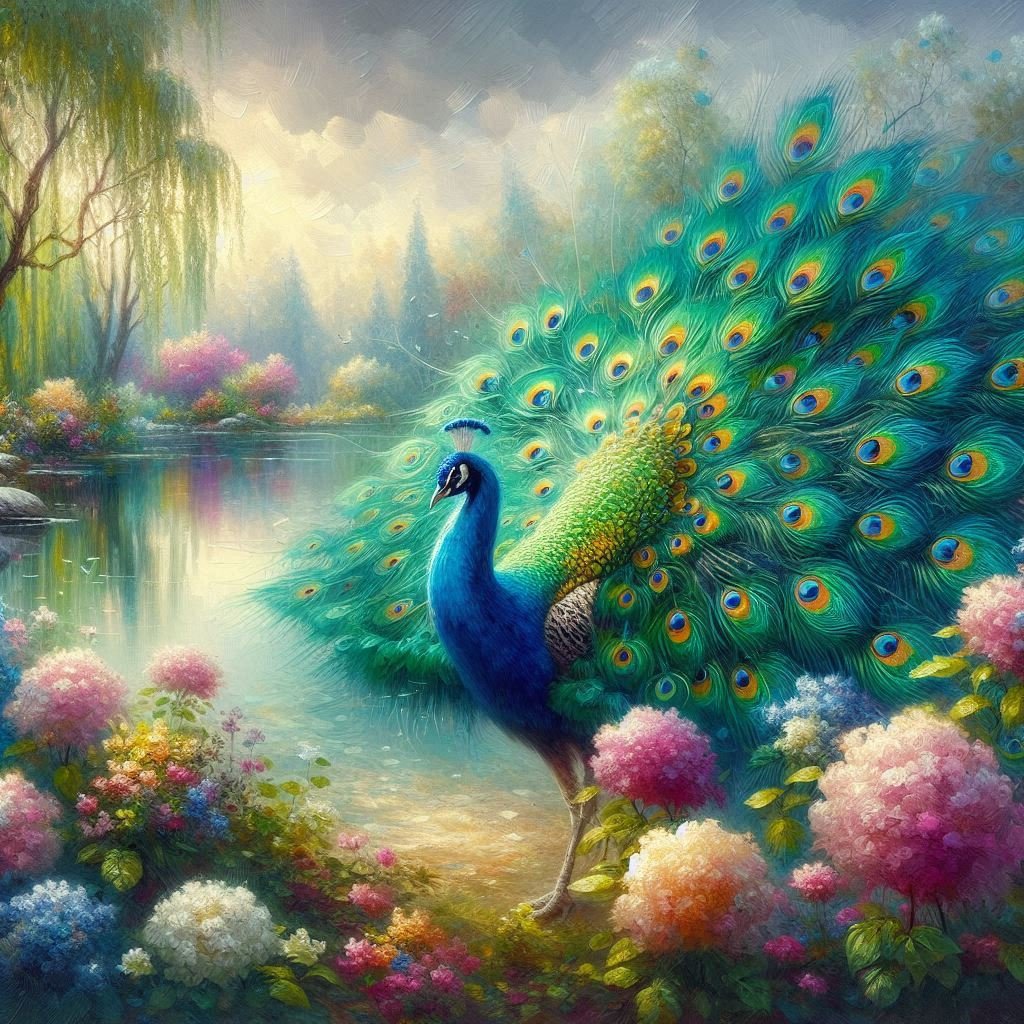 A variety of Peacocks - Gregg Acini Adoree Designs -