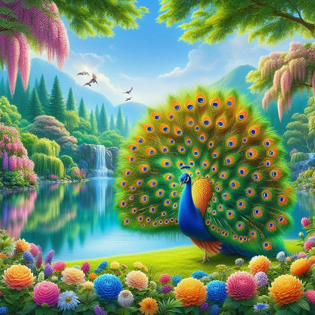 A variety of Peacocks - Gregg Acini Adoree Designs -