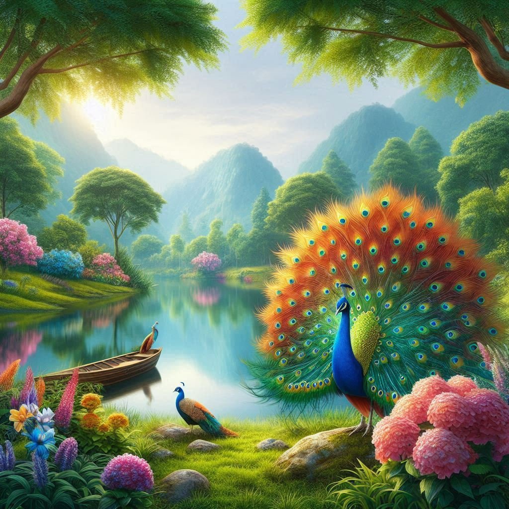 A variety of Peacocks - Gregg Acini Adoree Designs -