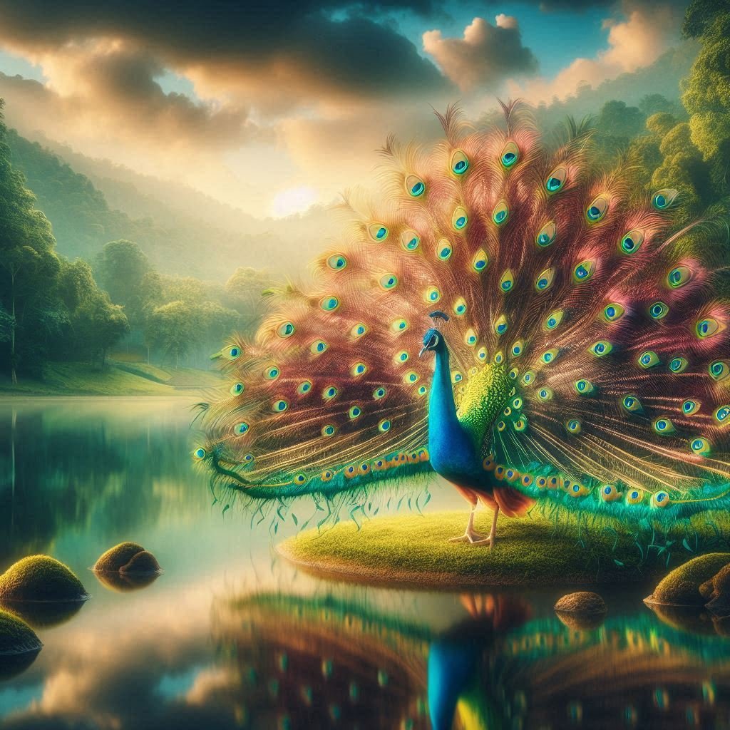 A variety of Peacocks - Gregg Acini Adoree Designs -