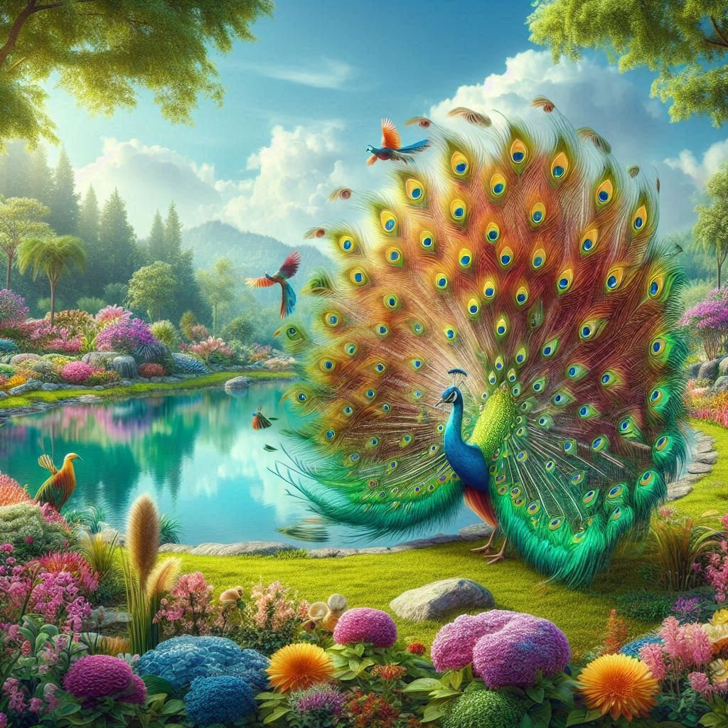 A variety of Peacocks - Gregg Acini Adoree Designs -