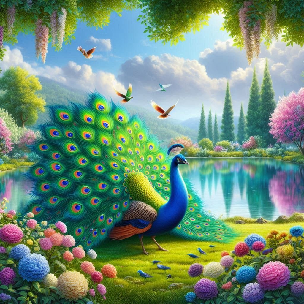 A variety of Peacocks - Gregg Acini Adoree Designs -