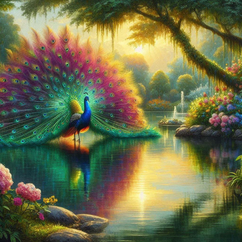 A variety of Peacocks - Gregg Acini Adoree Designs -