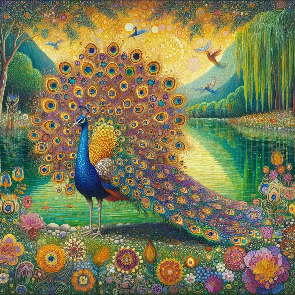 A variety of Peacocks - Gregg Acini Adoree Designs -